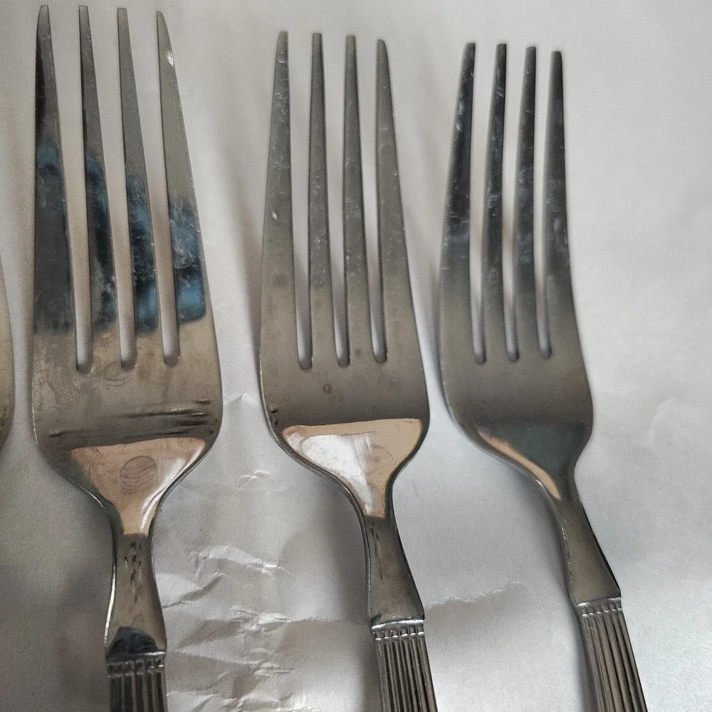 Martha Stewart Essentials MSE Stainless Dinner Forks Set Of 6 Forks